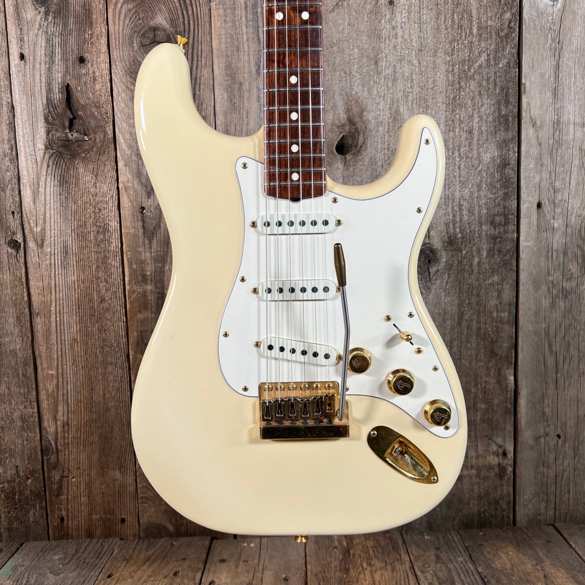SOLD - Fender "The Strat" 1983 Olympic White - Mahar's Vintage Guitars