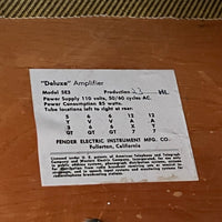 SOLD - Fender Tweed Deluxe 5E3 1958 - Mahar's Vintage Guitars