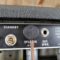 SOLD - Fender Vintage 1966 Black Panel Bandmaster AB763 40 Watt 2 Channel Head and 2x12 Cabinet - Mahar's Vintage Guitars