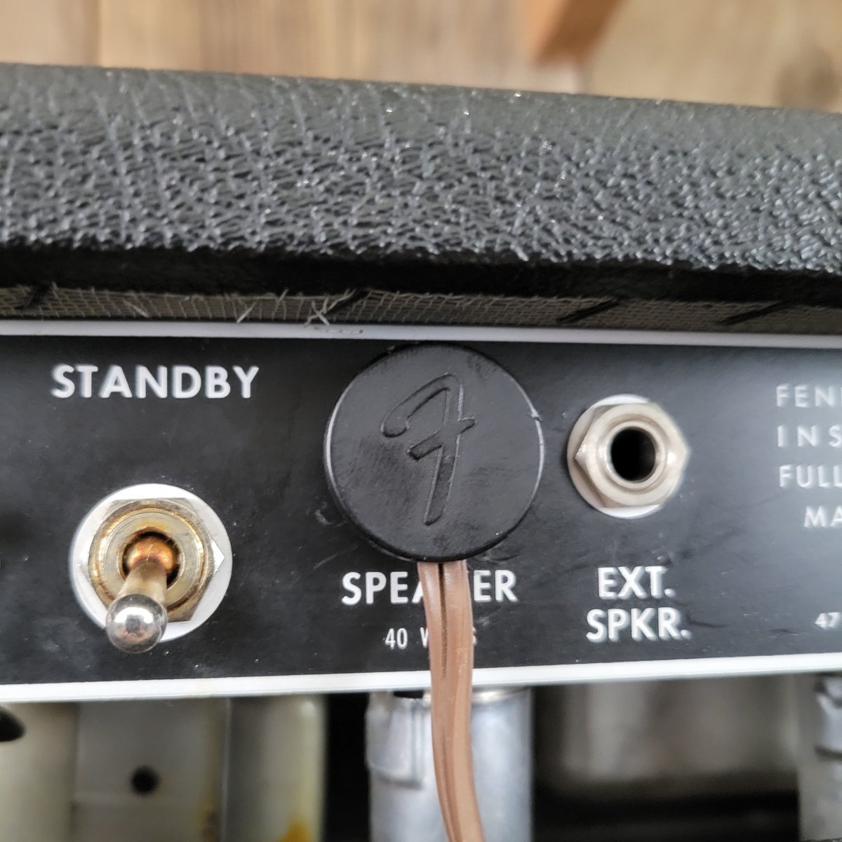 SOLD - Fender Vintage 1966 Black Panel Bandmaster AB763 40 Watt 2 Channel Head and 2x12 Cabinet - Mahar's Vintage Guitars