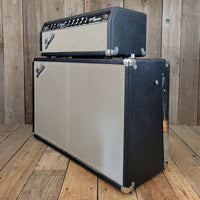SOLD - Fender Vintage 1966 Black Panel Bandmaster AB763 40 Watt 2 Channel Head and 2x12 Cabinet - Mahar's Vintage Guitars