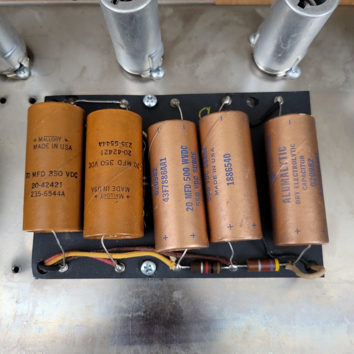 SOLD - Fender Vintage 1966 Black Panel Bandmaster AB763 40 Watt 2 Channel Head and 2x12 Cabinet - Mahar's Vintage Guitars