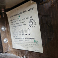 SOLD - Fender Vintage 1966 Black Panel Bandmaster AB763 40 Watt 2 Channel Head and 2x12 Cabinet - Mahar's Vintage Guitars