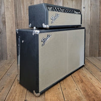 SOLD - Fender Vintage 1966 Black Panel Bandmaster AB763 40 Watt 2 Channel Head and 2x12 Cabinet - Mahar's Vintage Guitars