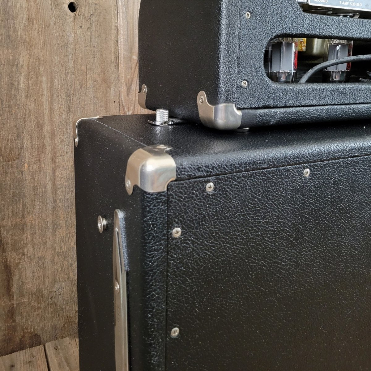 SOLD - Fender Vintage 1966 Black Panel Bandmaster AB763 40 Watt 2 Channel Head and 2x12 Cabinet - Mahar's Vintage Guitars