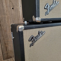 SOLD - Fender Vintage 1966 Black Panel Bandmaster AB763 40 Watt 2 Channel Head and 2x12 Cabinet - Mahar's Vintage Guitars