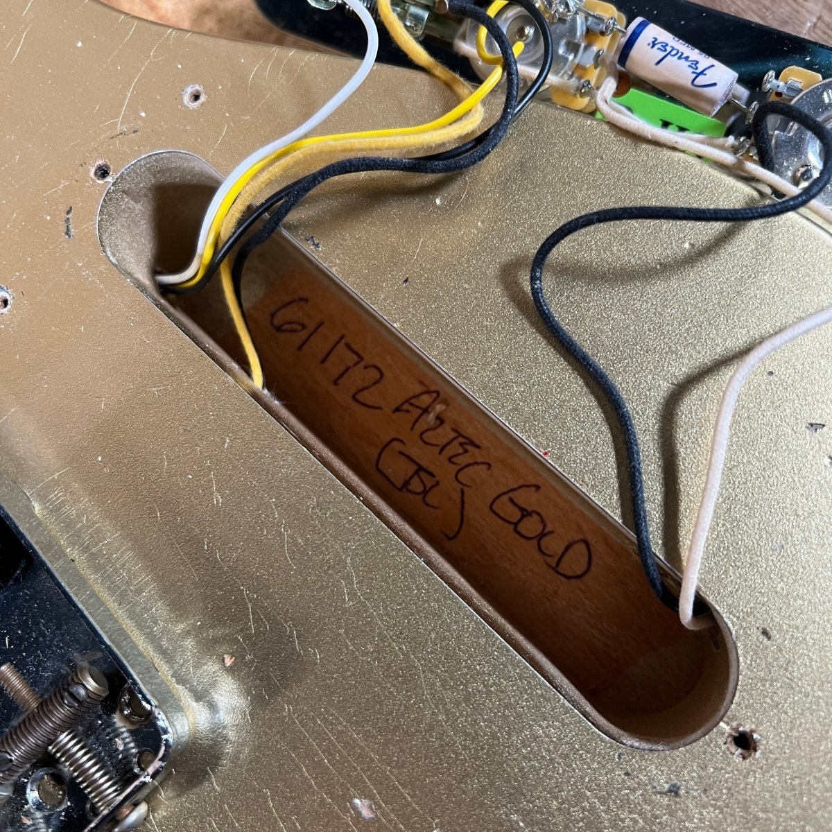 SOLD - Fender WW 10 '59 Telecaster Journeyman 2022 Aztec Gold Josefina handwounds - Mahar's Vintage Guitars