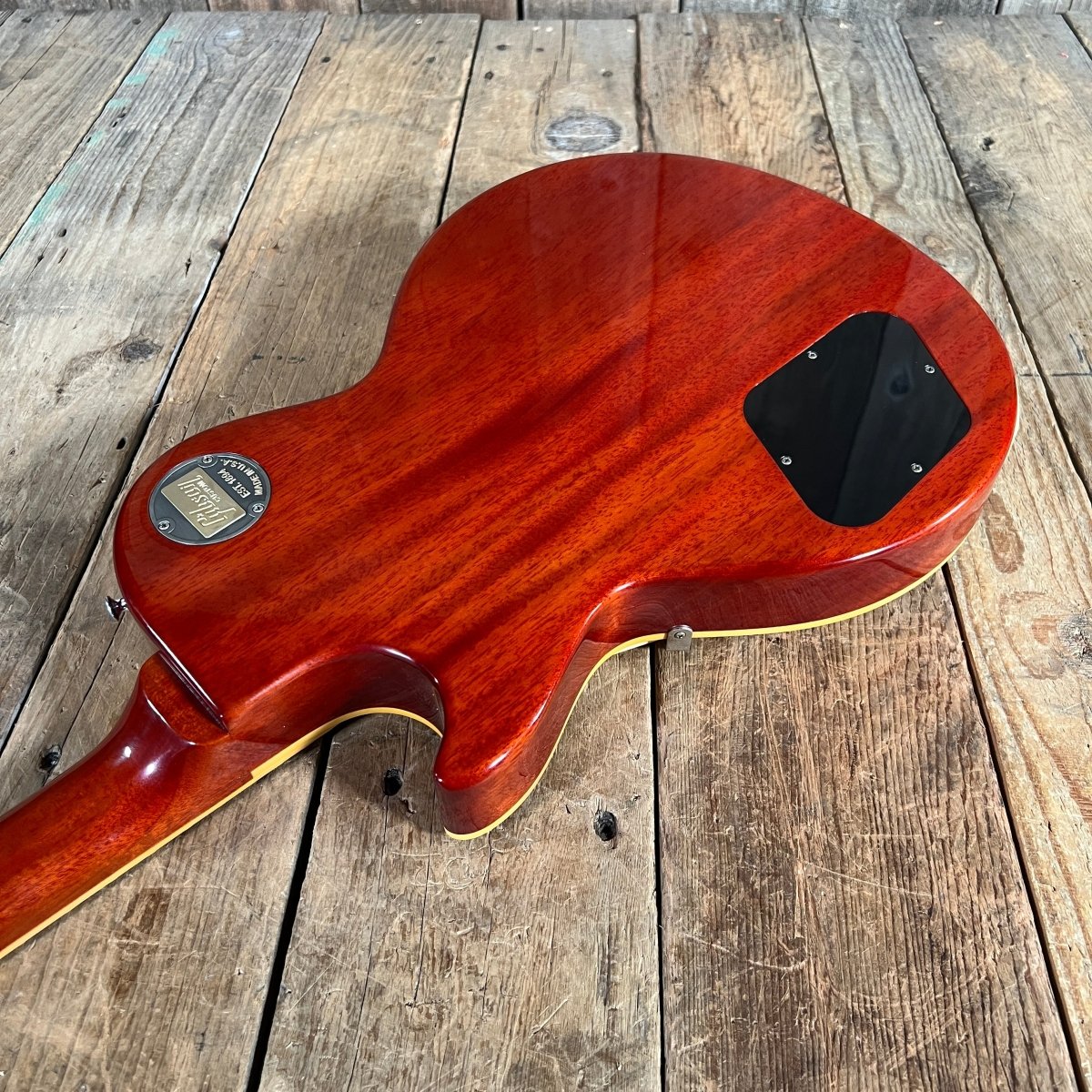 SOLD - Gibson 2018 Historic Les Paul Standard R9 Royal Ice Tea - Mahar's Vintage Guitars