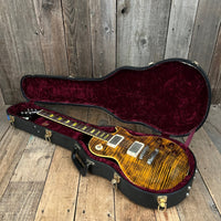 SOLD - Gibson Boneyard Joe Perry Les Paul R9 Signature Model Green Tiger Flame 2003 - 2008 - Mahar's Vintage Guitars