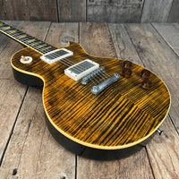SOLD - Gibson Boneyard Joe Perry Les Paul R9 Signature Model Green Tiger Flame 2003 - 2008 - Mahar's Vintage Guitars