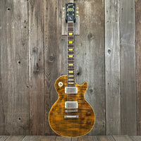 SOLD - Gibson Boneyard Joe Perry Les Paul R9 Signature Model Green Tiger Flame 2003 - 2008 - Mahar's Vintage Guitars