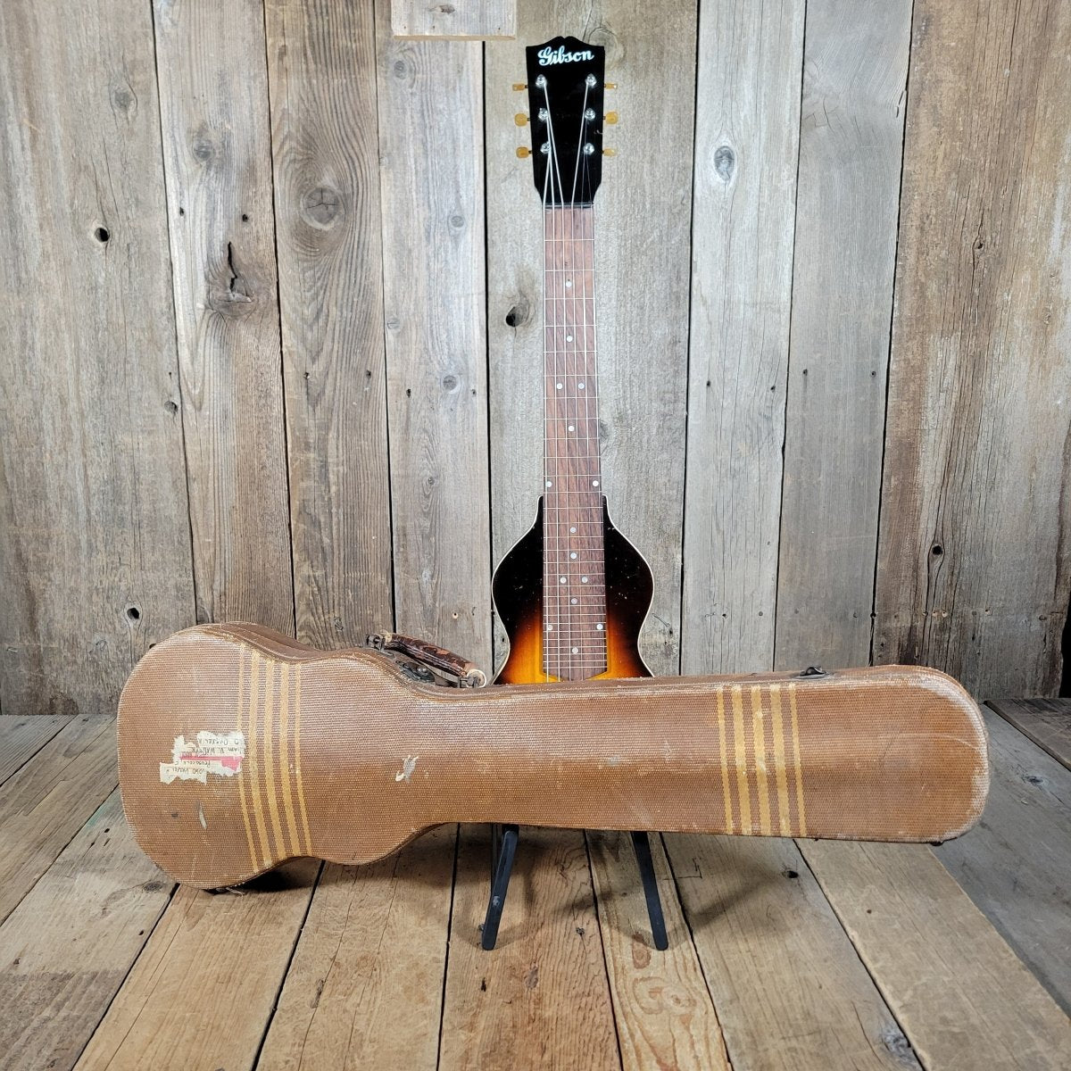 SOLD - Gibson EH - 100 Six String Lap Steel Charlie Christian Pickup 1940 - Mahar's Vintage Guitars