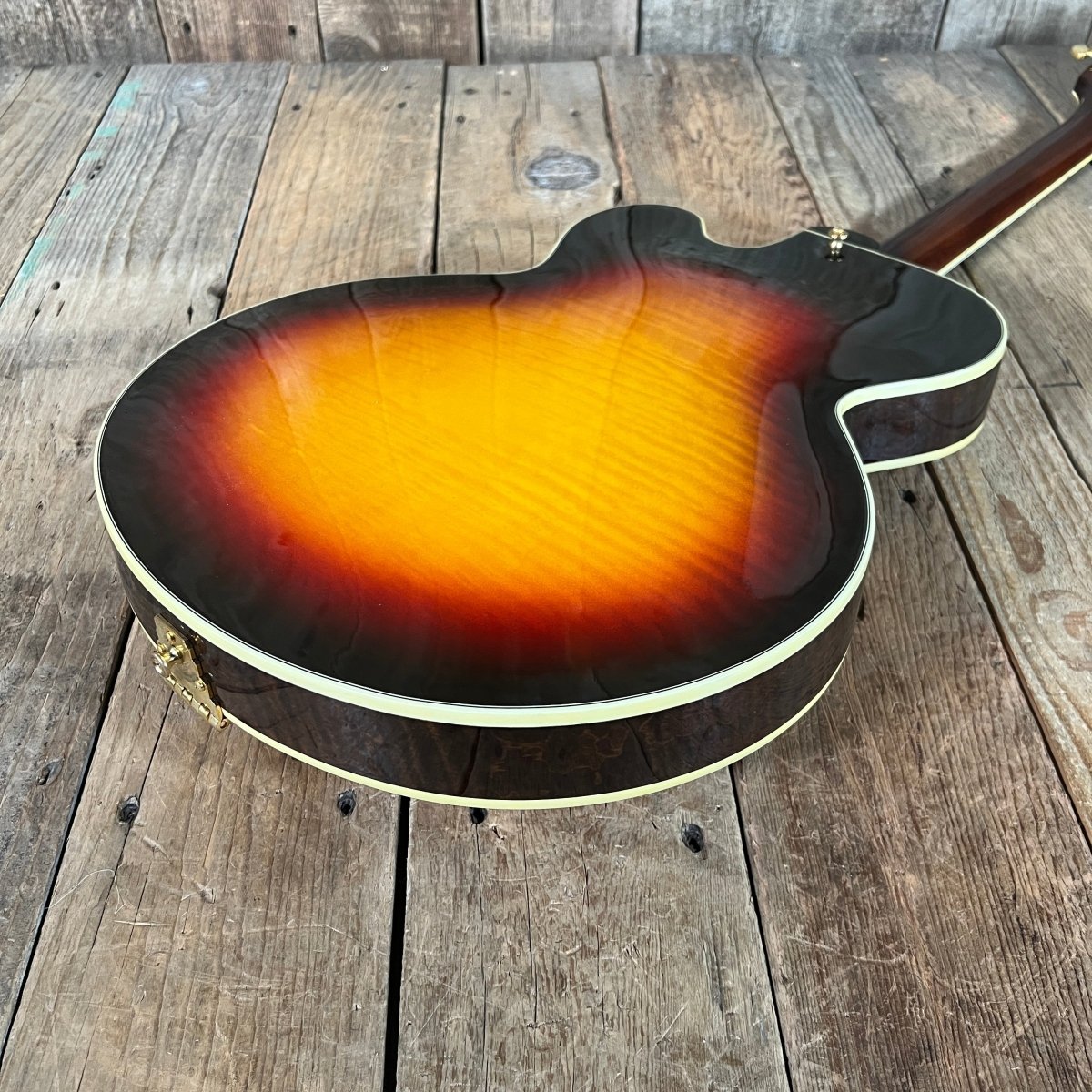 SOLD - Gibson ES - 275 Custom Flamed Sunset Burst ES275F185BG1H 2018 - Mahar's Vintage Guitars