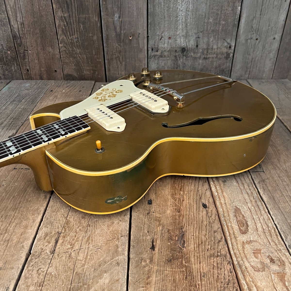SOLD - Gibson ES - 295 one of 166 made in 1955 Gold - Mahar's Vintage Guitars