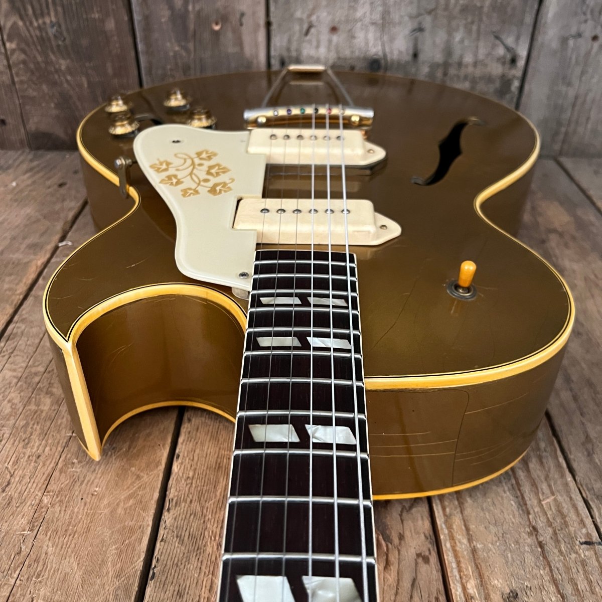 SOLD - Gibson ES - 295 one of 166 made in 1955 Gold - Mahar's Vintage Guitars
