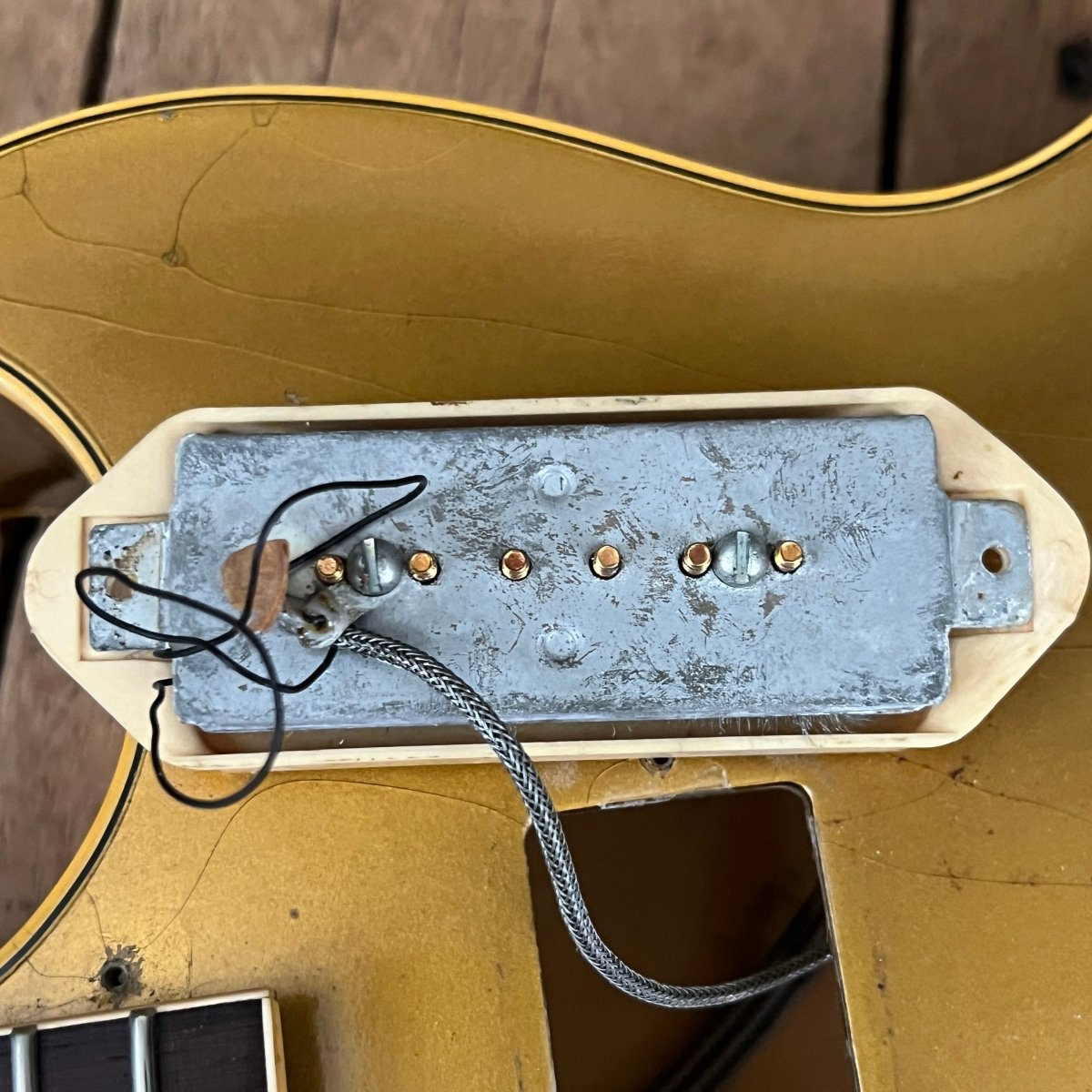 SOLD - Gibson ES - 295 one of 166 made in 1955 Gold - Mahar's Vintage Guitars
