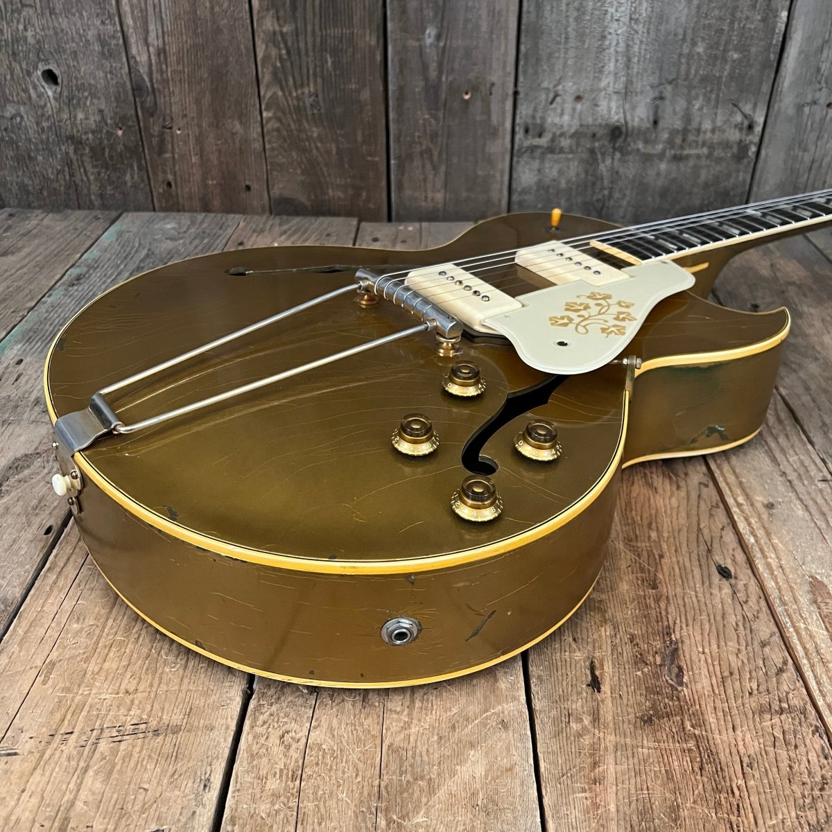 SOLD - Gibson ES - 295 one of 166 made in 1955 Gold - Mahar's Vintage Guitars