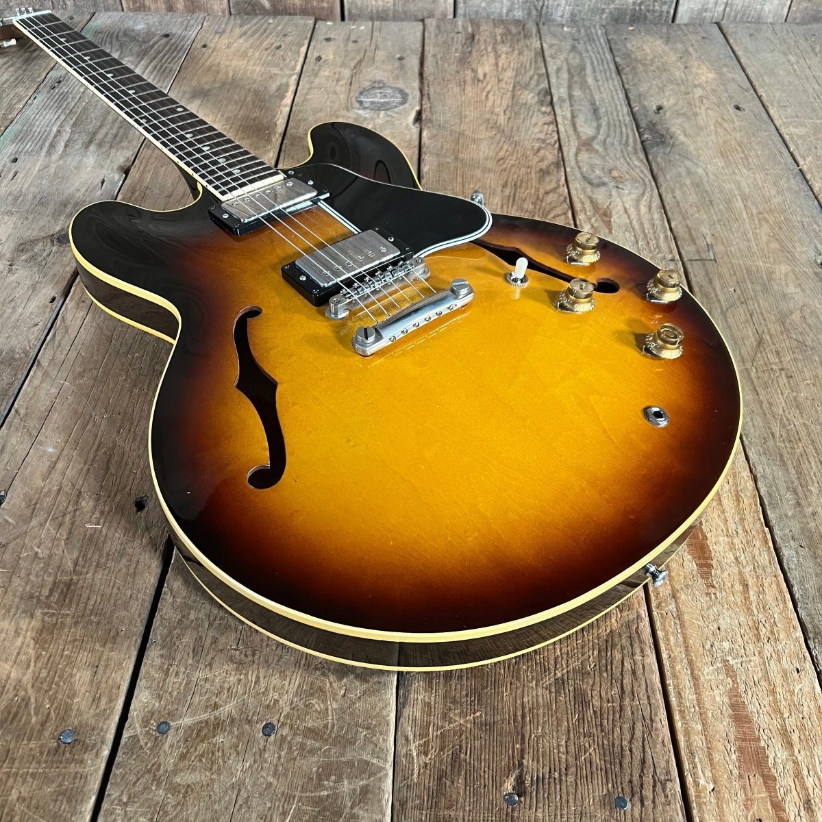 SOLD - Gibson ES - 335TD 100% Original with PAFs 1961 Sunburst - Mahar's Vintage Guitars