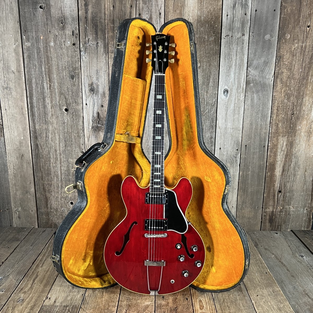 SOLD - Gibson ES - 335TDC 1965 Cherry Wide 1 11/16" nut - Mahar's Vintage Guitars
