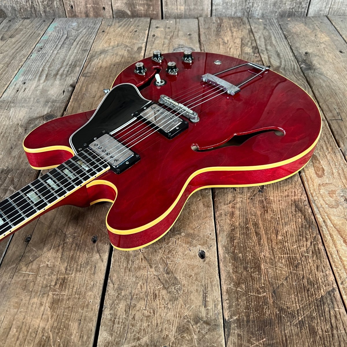SOLD - Gibson ES - 335TDC 1965 Cherry Wide 1 11/16" nut - Mahar's Vintage Guitars