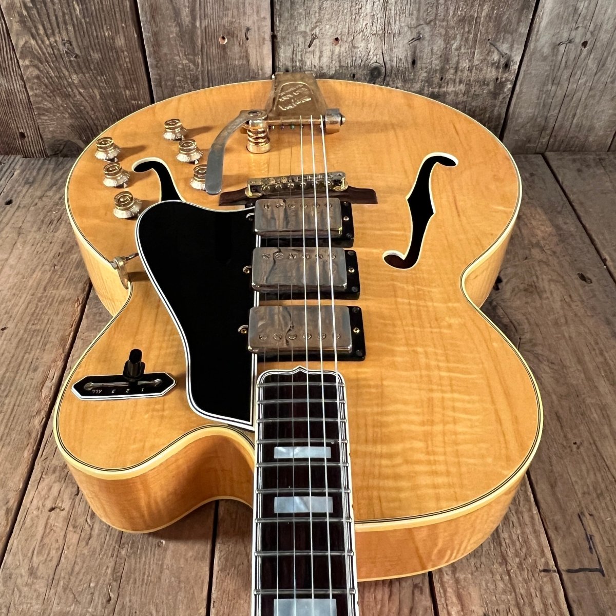 SOLD - Gibson ES - 5 - N Switchmaster 1959 Blonde - Mahar's Vintage Guitars