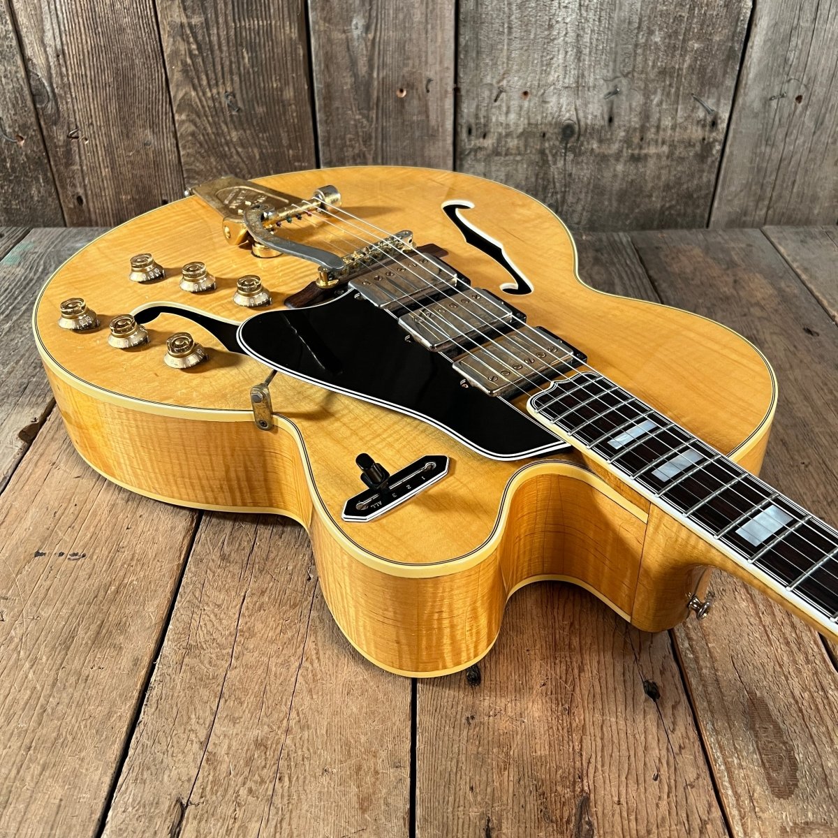 SOLD - Gibson ES - 5 - N Switchmaster 1959 Blonde - Mahar's Vintage Guitars