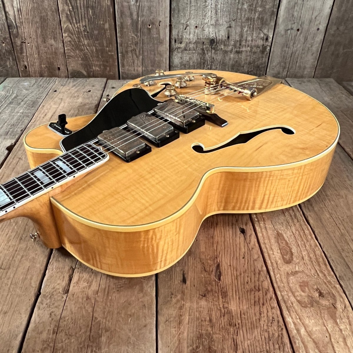 SOLD - Gibson ES - 5 - N Switchmaster 1959 Blonde - Mahar's Vintage Guitars