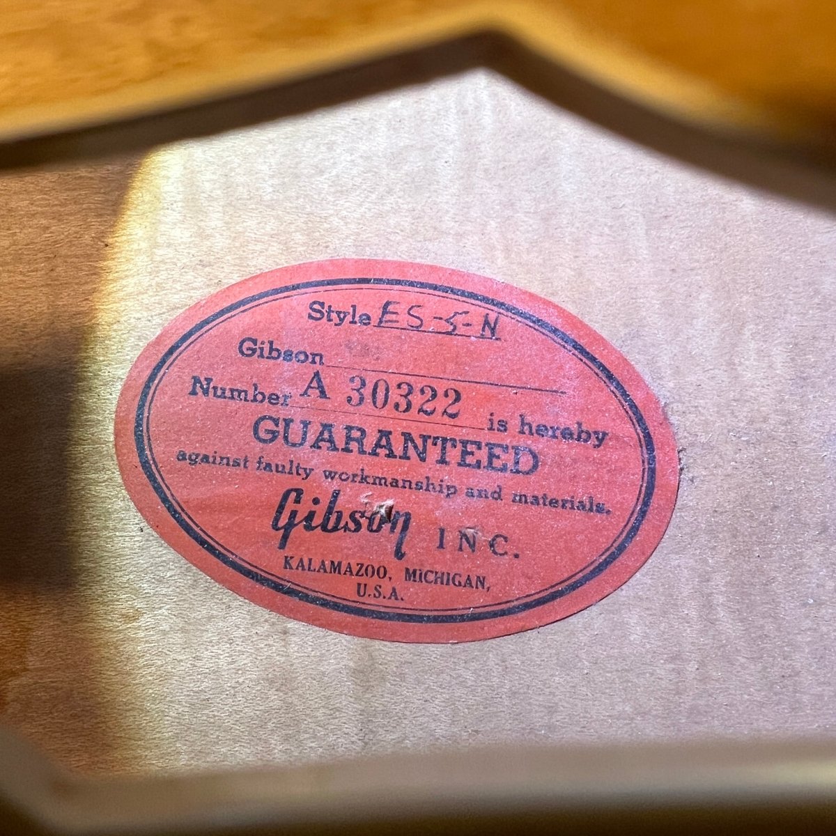 SOLD - Gibson ES - 5 - N Switchmaster 1959 Blonde - Mahar's Vintage Guitars