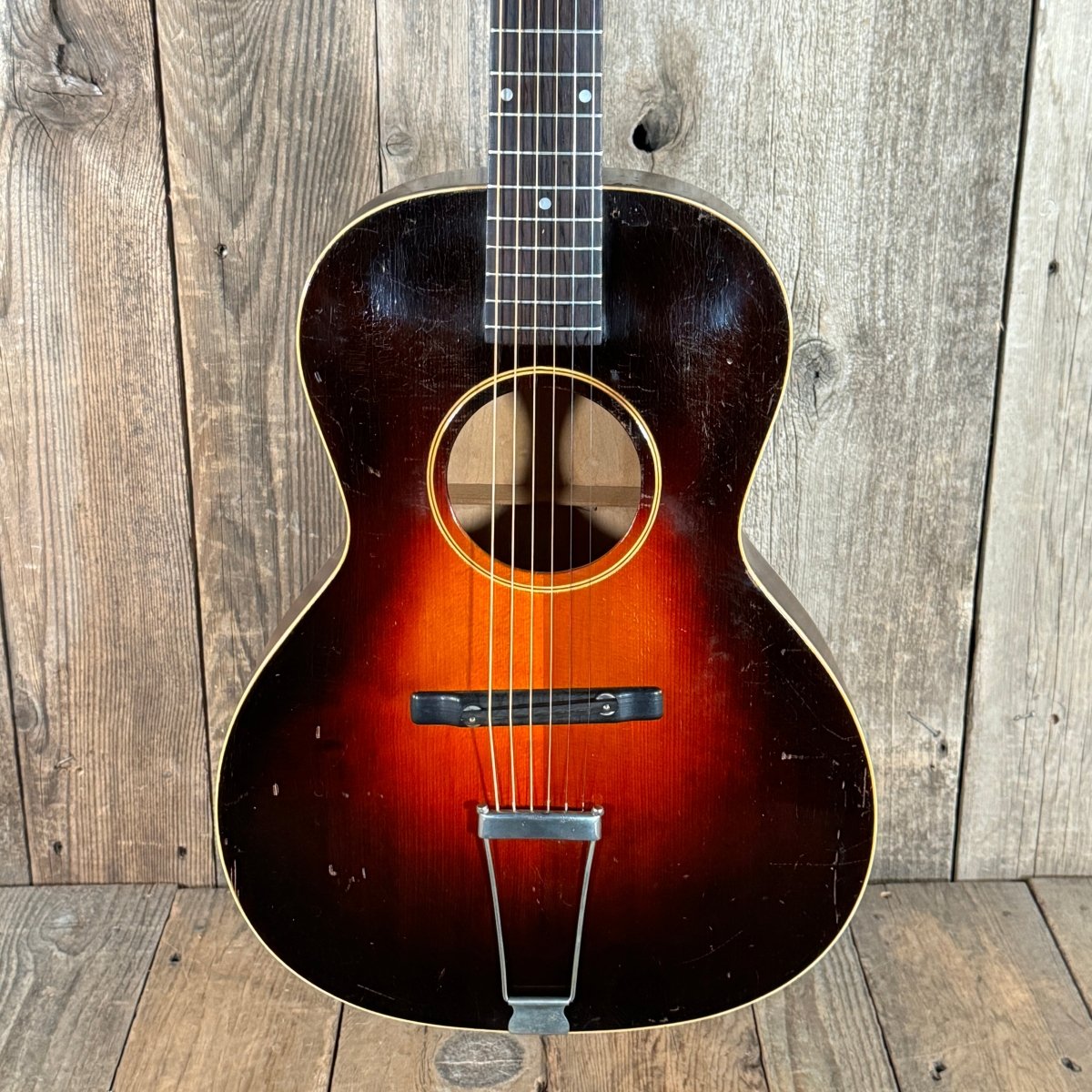 SOLD - Gibson L - 50 Round Hole 1934 Sunburst - Mahar's Vintage Guitars