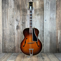 SOLD - Gibson L - 7 Archtop Crack and Repair Free 1949 Cremona Brown Sunburst - Mahar's Vintage Guitars