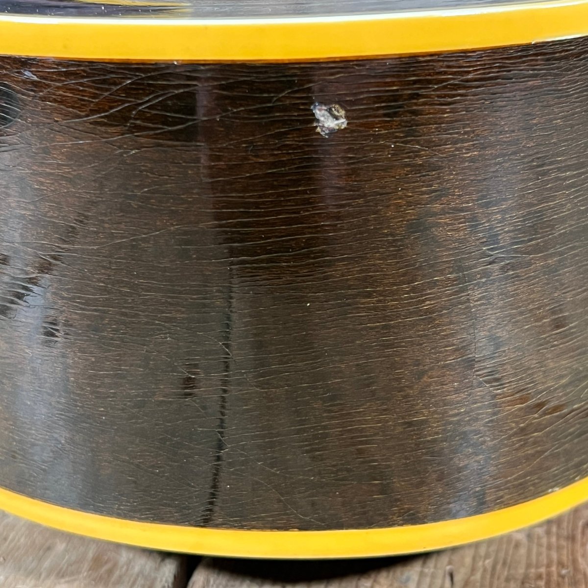 SOLD - Gibson L - 7 Archtop Crack and Repair Free 1949 Cremona Brown Sunburst - Mahar's Vintage Guitars