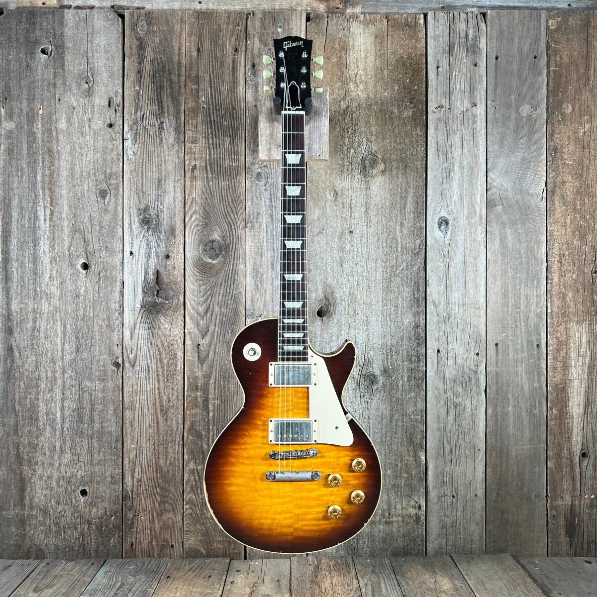 SOLD - Gibson Les Paul 1959 Historic R9 Willcutt Underwood Aged 2007 Faded Tobacco Burst - Mahar's Vintage Guitars