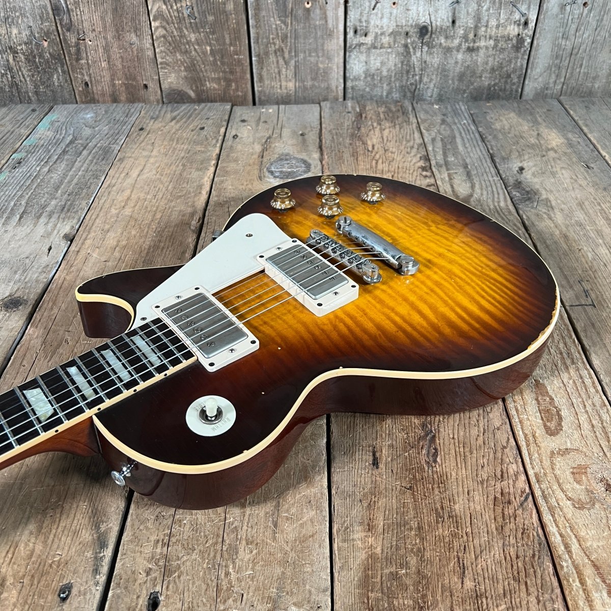 SOLD - Gibson Les Paul 1959 Historic R9 Willcutt Underwood Aged 2007 Faded Tobacco Burst - Mahar's Vintage Guitars