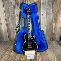 SOLD - Gibson Les Paul Custom 1988 Black Clean with Original Paperwork and Case - Mahar's Vintage Guitars
