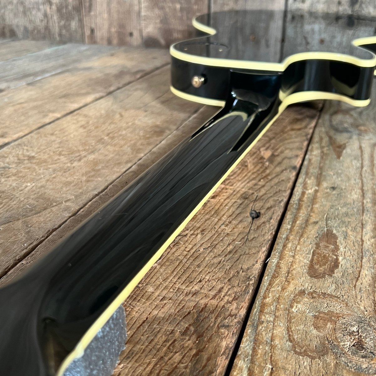 SOLD - Gibson Les Paul Custom 1988 Black Clean with Original Paperwork and Case - Mahar's Vintage Guitars