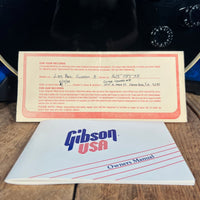 SOLD - Gibson Les Paul Custom 1988 Black Clean with Original Paperwork and Case - Mahar's Vintage Guitars