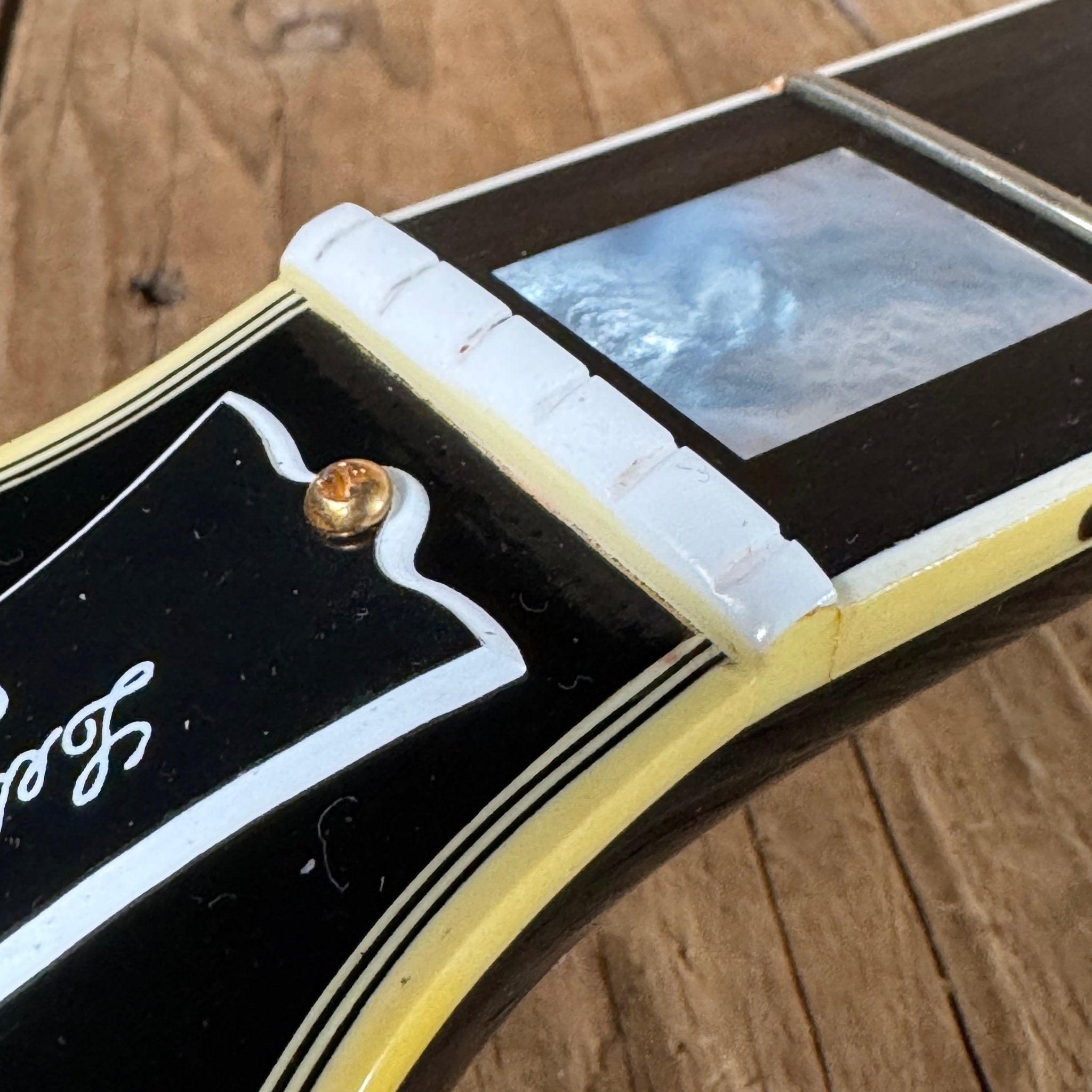 SOLD - Gibson Les Paul Custom '57 Reissue Custom Art & Historic LPB7 Black Beauty 2002 - Mahar's Vintage Guitars