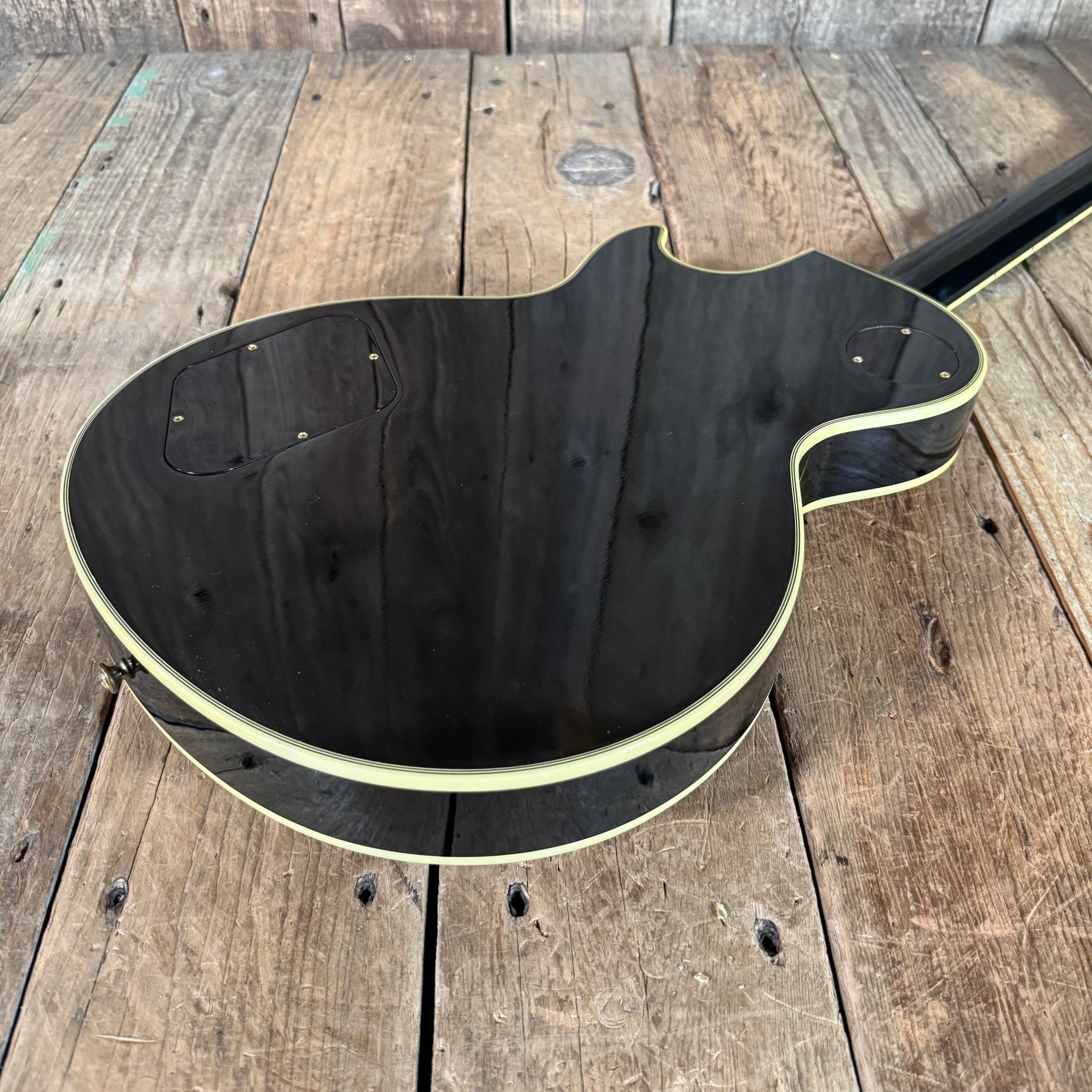 SOLD - Gibson Les Paul Custom '57 Reissue Custom Art & Historic LPB7 Black Beauty 2002 - Mahar's Vintage Guitars