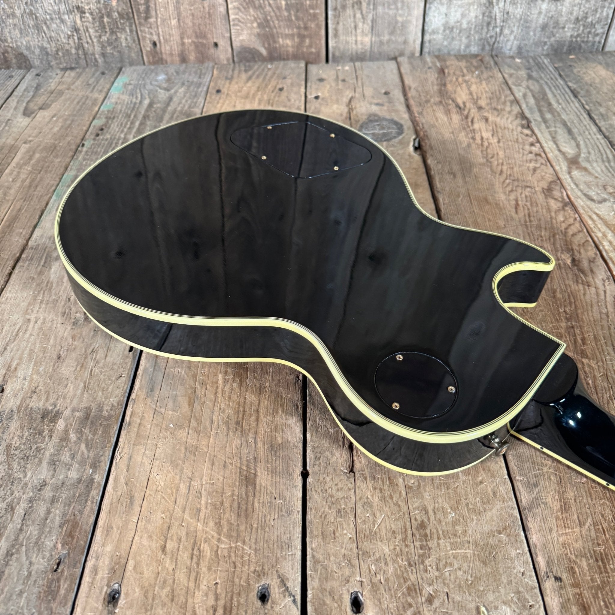 SOLD - Gibson Les Paul Custom '57 Reissue Custom Art & Historic LPB7 Black Beauty 2002 - Mahar's Vintage Guitars