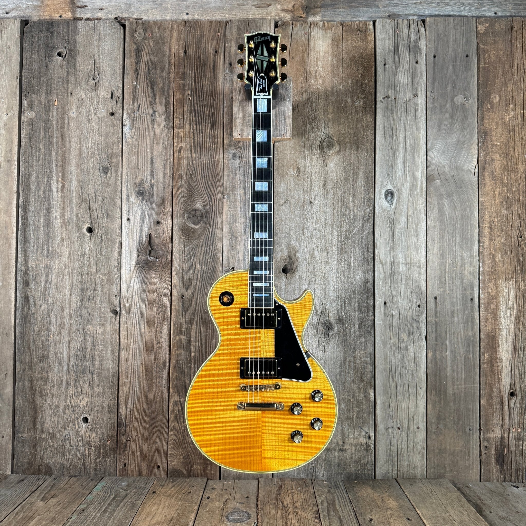 SOLD - Gibson Les Paul Custom '68 Reissue Custom Art & Historic 2004 Natural - Mahar's Vintage Guitars