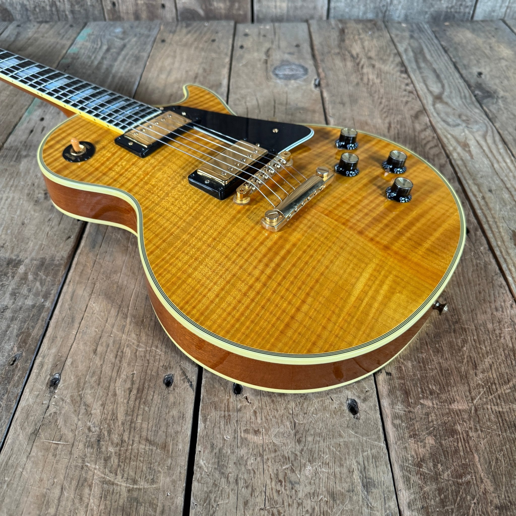 SOLD - Gibson Les Paul Custom '68 Reissue Custom Art & Historic 2004 Natural - Mahar's Vintage Guitars