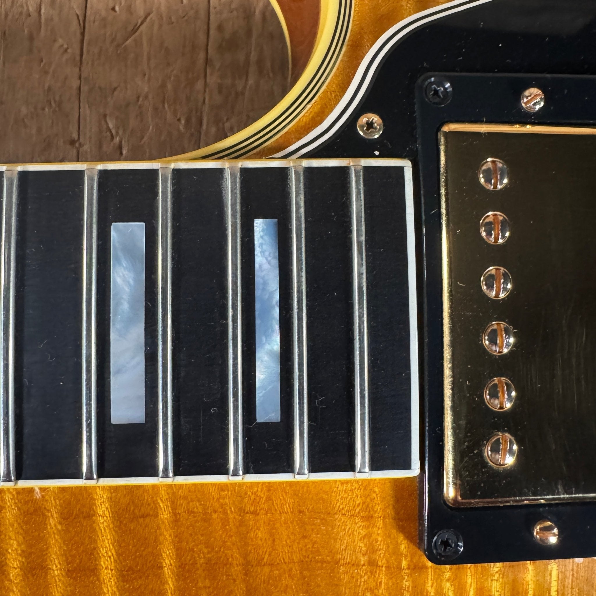 SOLD - Gibson Les Paul Custom '68 Reissue Custom Art & Historic 2004 Natural - Mahar's Vintage Guitars