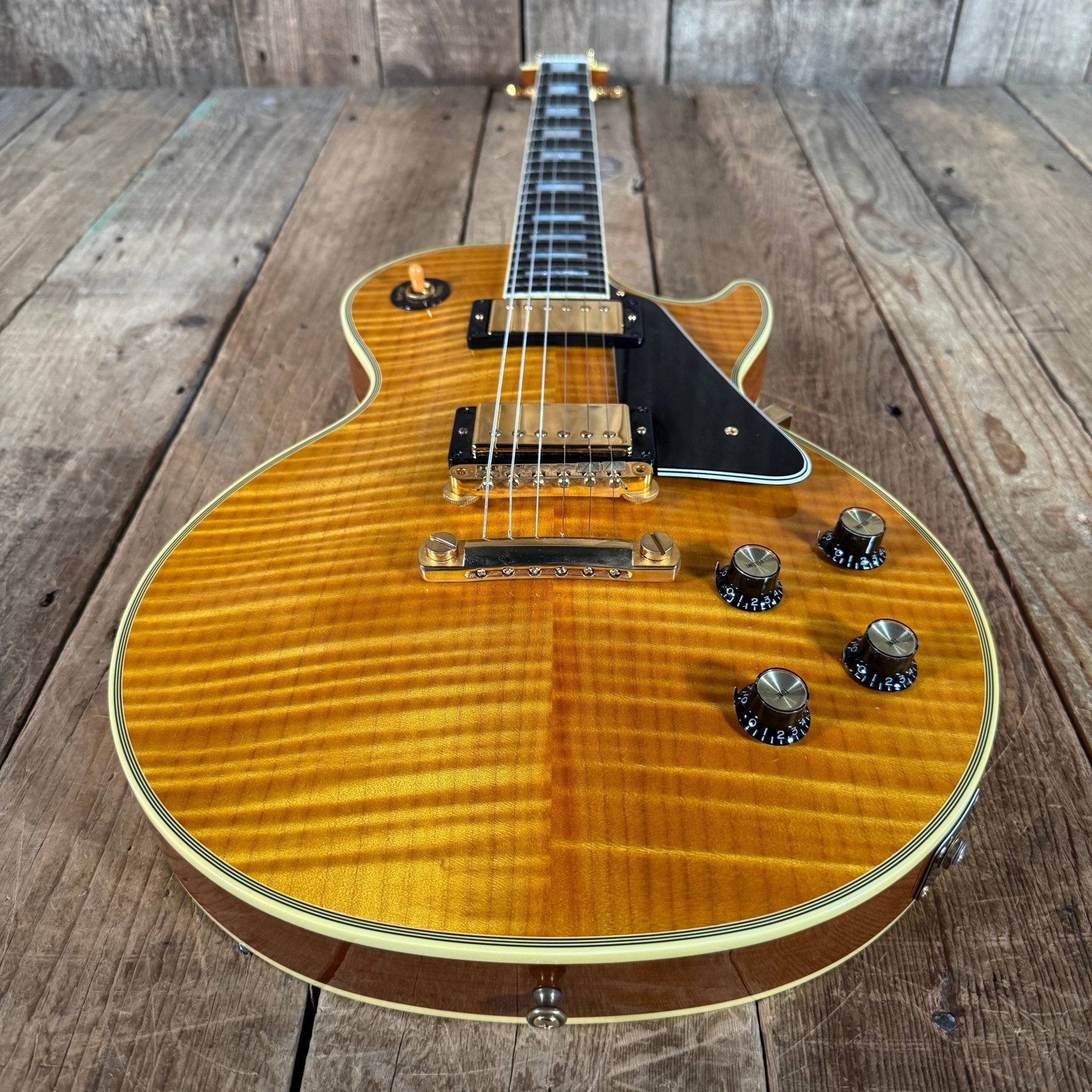 SOLD - Gibson Les Paul Custom '68 Reissue Custom Art & Historic 2004 Natural - Mahar's Vintage Guitars