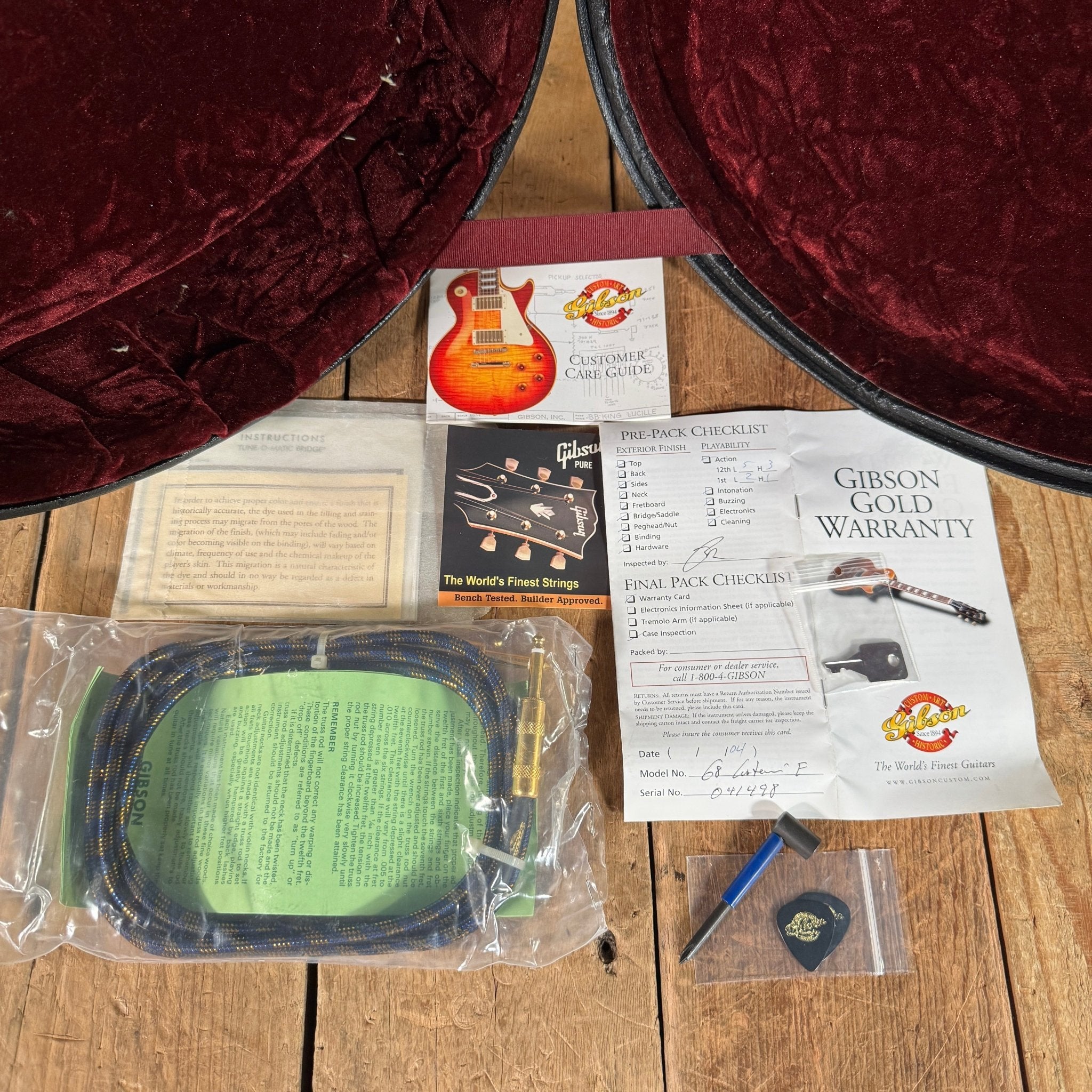 SOLD - Gibson Les Paul Custom '68 Reissue Custom Art & Historic 2004 Natural - Mahar's Vintage Guitars