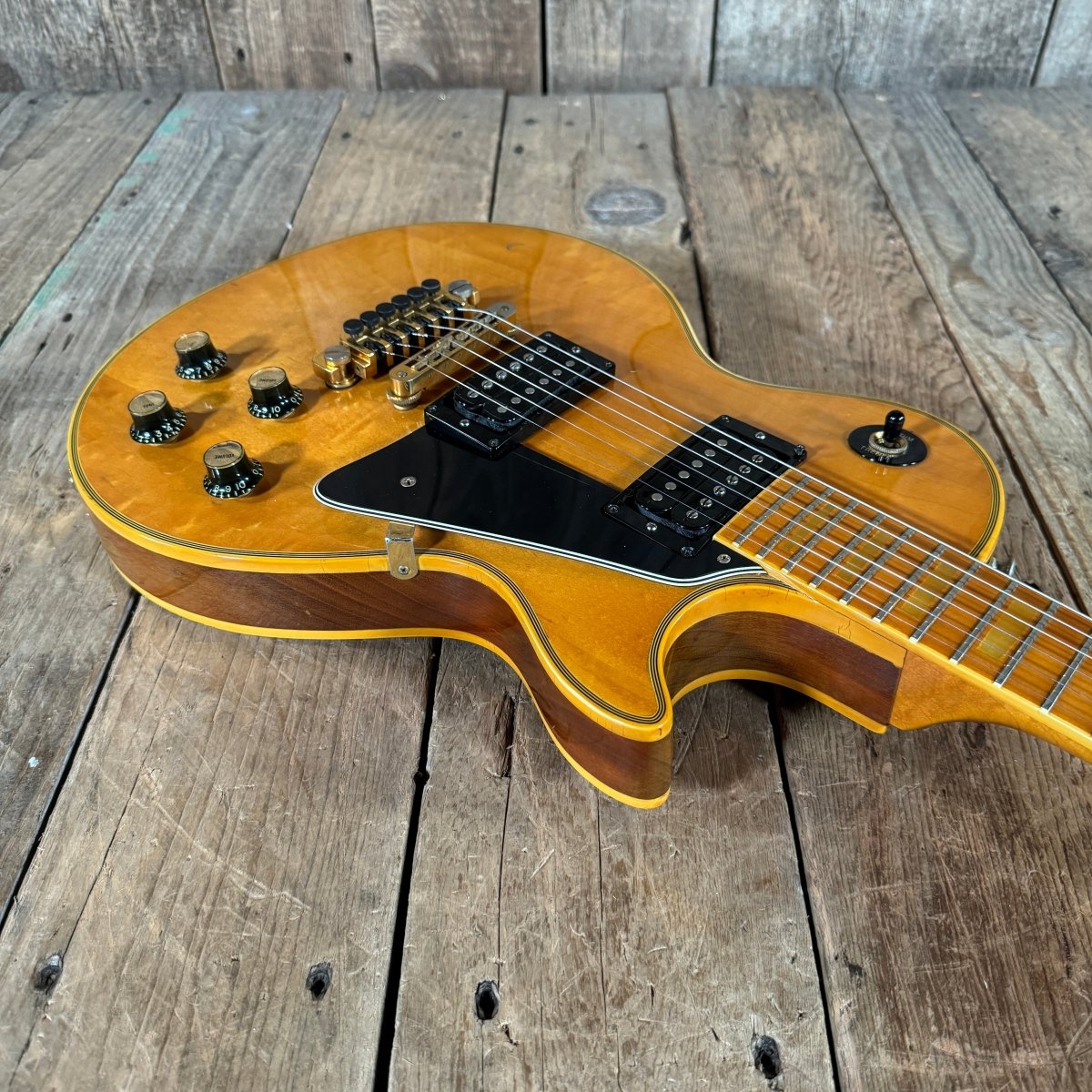 SOLD - Gibson Les Paul Custom Maple Fretboard 1978 Natural - Mahar's Vintage Guitars