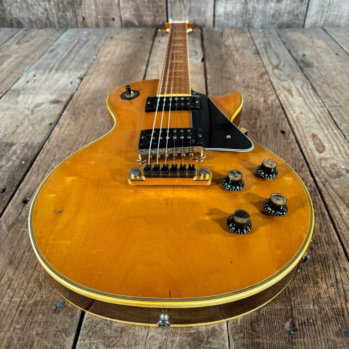 SOLD - Gibson Les Paul Custom Maple Fretboard 1978 Natural - Mahar's Vintage Guitars