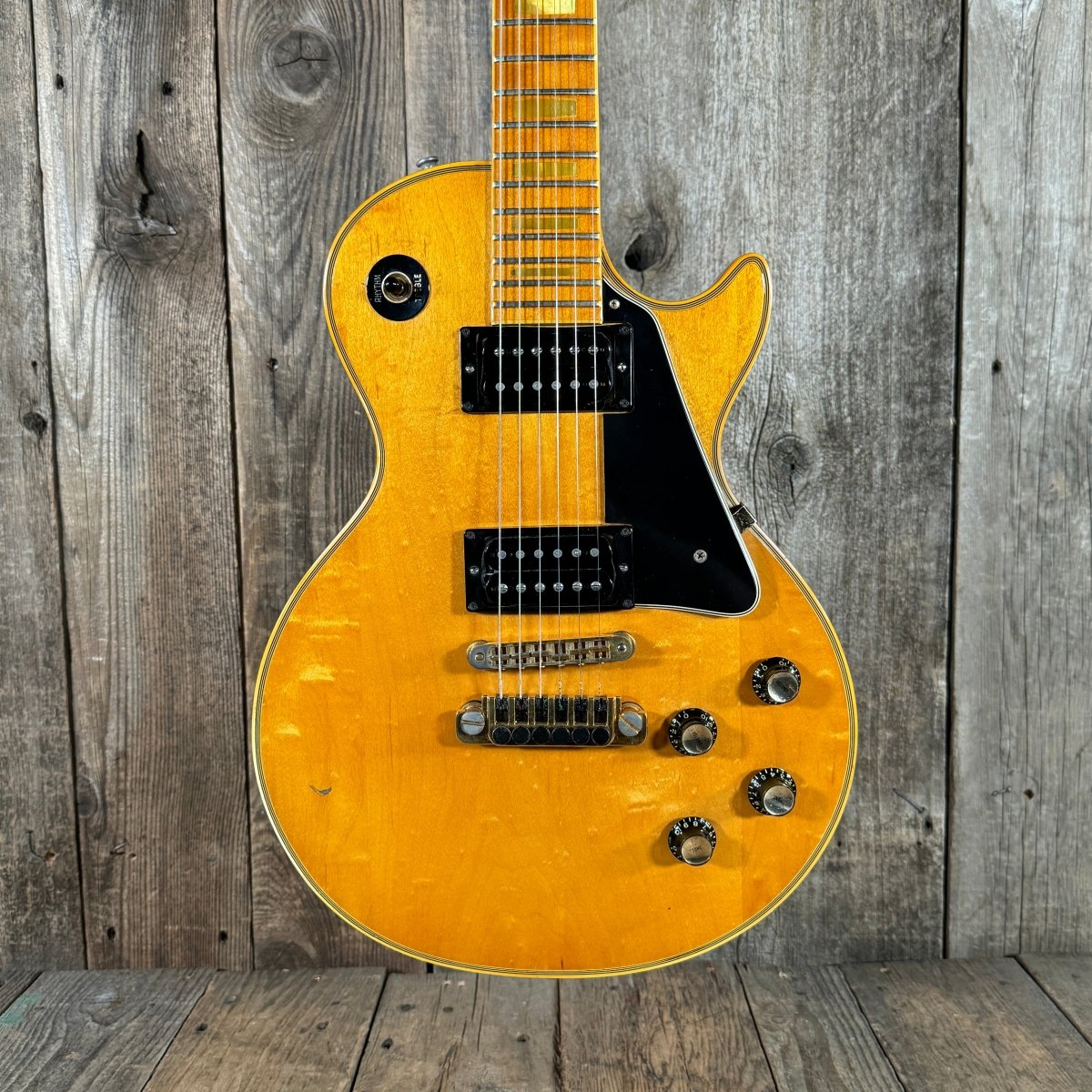 SOLD - Gibson Les Paul Custom Maple Fretboard 1978 Natural - Mahar's Vintage Guitars