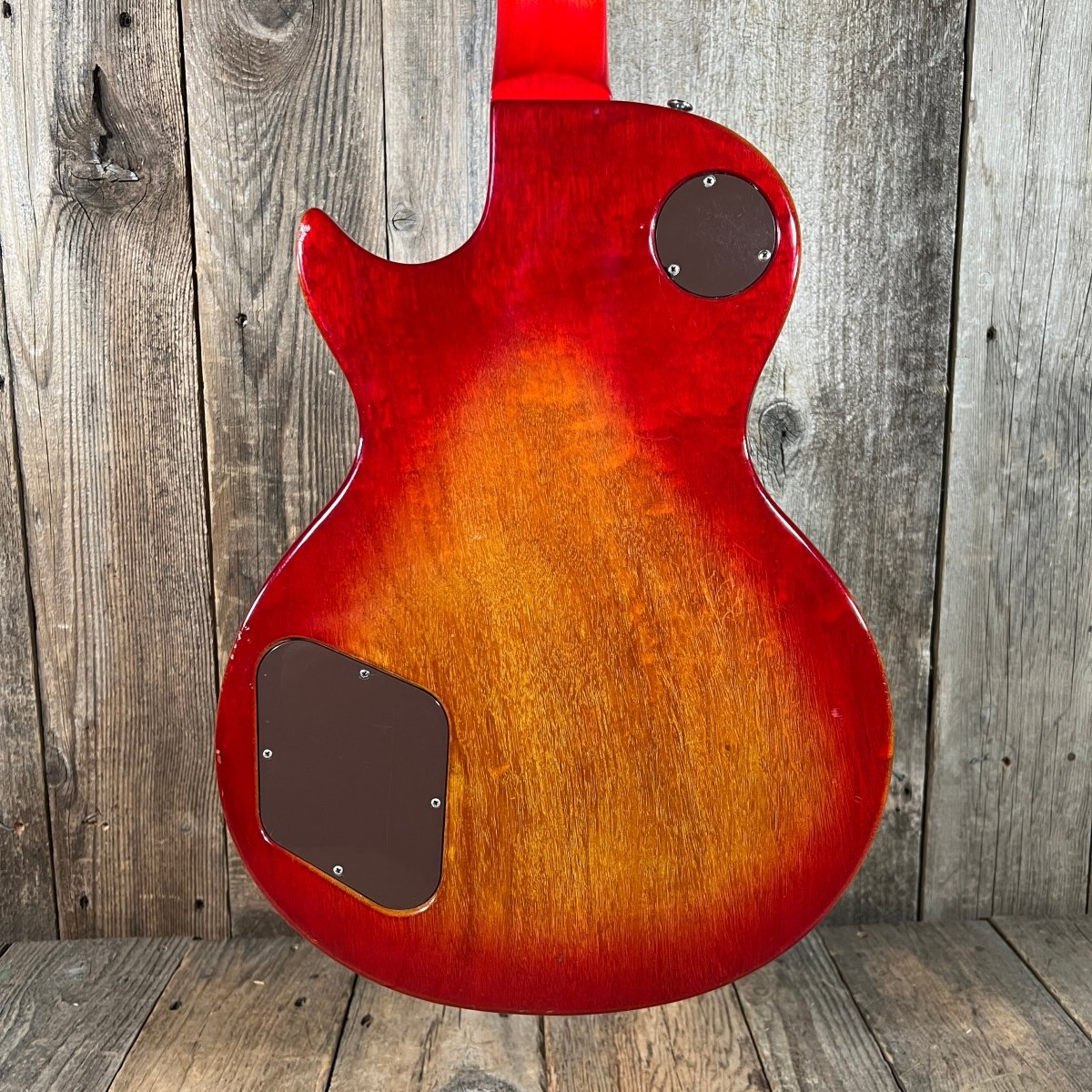 SOLD - Gibson Les Paul Deluxe Converted to Standard 1978 Cherry Sunburst - Mahar's Vintage Guitars