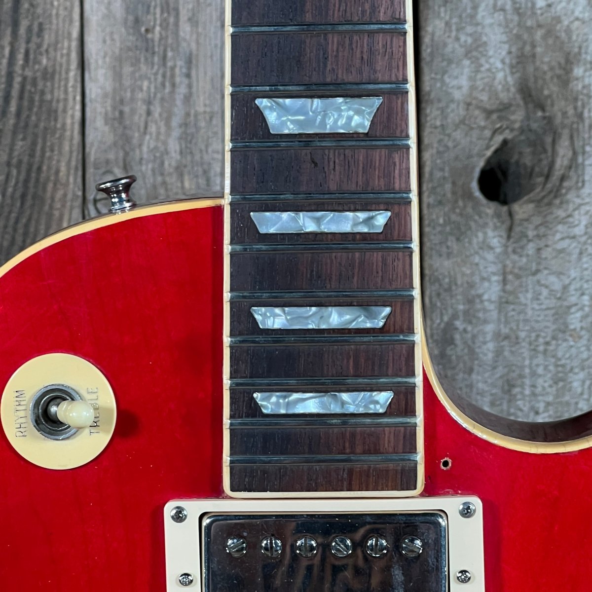 SOLD - Gibson Les Paul Deluxe Converted to Standard 1978 Cherry Sunburst - Mahar's Vintage Guitars