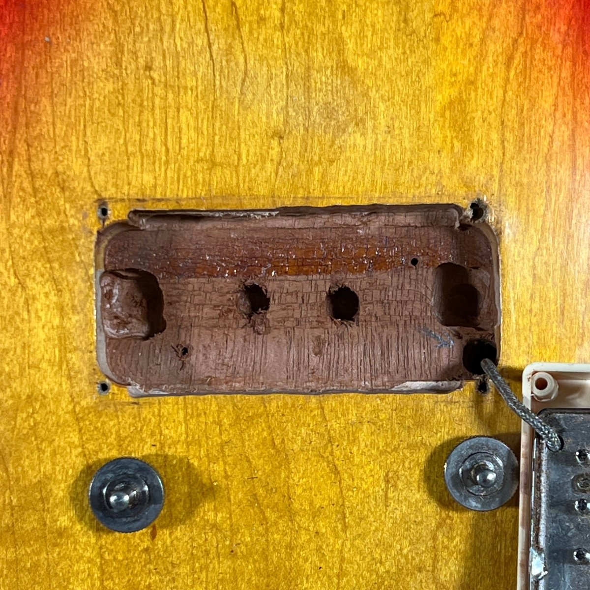 SOLD - Gibson Les Paul Deluxe Converted to Standard 1978 Cherry Sunburst - Mahar's Vintage Guitars